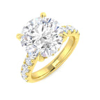 9ct Yellow Gold Round Lab Grown Diamond Ring 1
