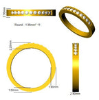 Platinum Round Lab Grown Diamond Ring 2