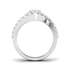 9ct White Gold Marquise Lab Grown Diamond Ring 2