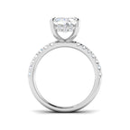 9ct White Gold Radiant Lab Grown Diamond Ring 2
