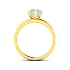 9ct Yellow Gold Heart Lab Grown Diamond Ring 2
