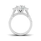 9ct White Gold Pear Lab Grown Diamond Ring 2