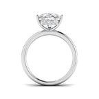 9ct White Gold Pear Lab Grown Diamond Ring 2