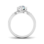 Platinum Round Lab Grown Diamond Ring 2