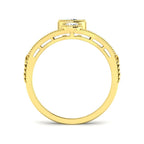 9ct Yellow Gold Round Cvd Old Cut Ring 2