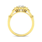 9ct Yellow Gold Round Cvd Old Cut Ring 2
