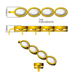 9ct Yellow Gold Oval Lab Grown Diamond Bracelet 2