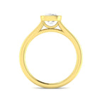 9ct Yellow Gold Cushion Lab Grown Diamond Ring 2