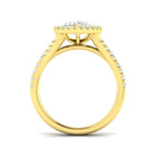 9ct Yellow Gold Marquise Lab Grown Diamond Ring 2