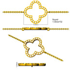 9ct Yellow Gold Round Lab Grown Diamond Bracelet 2