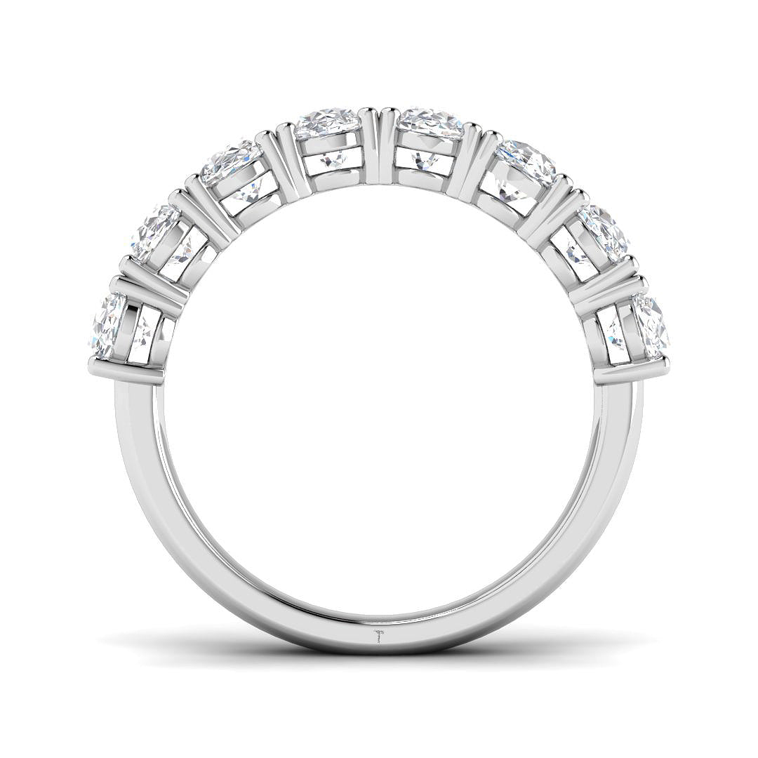 9ct White Gold Oval Lab Grown Diamond Ring 2
