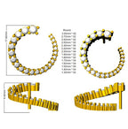 9ct Yellow Gold Round Lab Grown Diamond Earrings 2