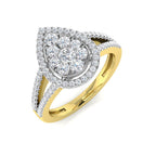 9ct Yellow Gold Round Diamond Ring 1