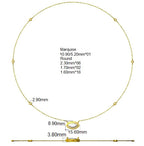 9ct White Gold Marquise Lab Grown Diamond Necklace 2
