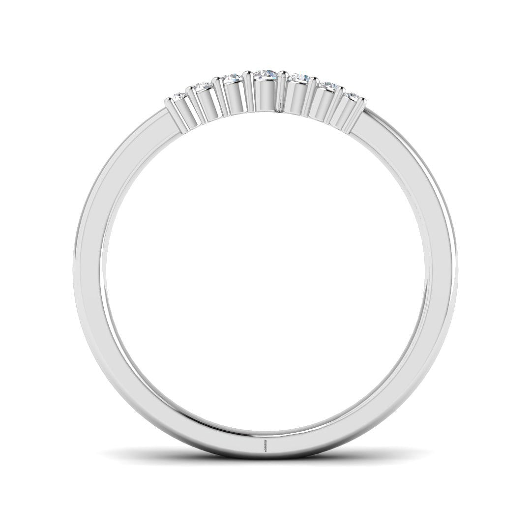 9ct White Gold Round Diamond Ring 2