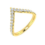 9ct Yellow Gold Round Lab Grown Diamond Ring 1