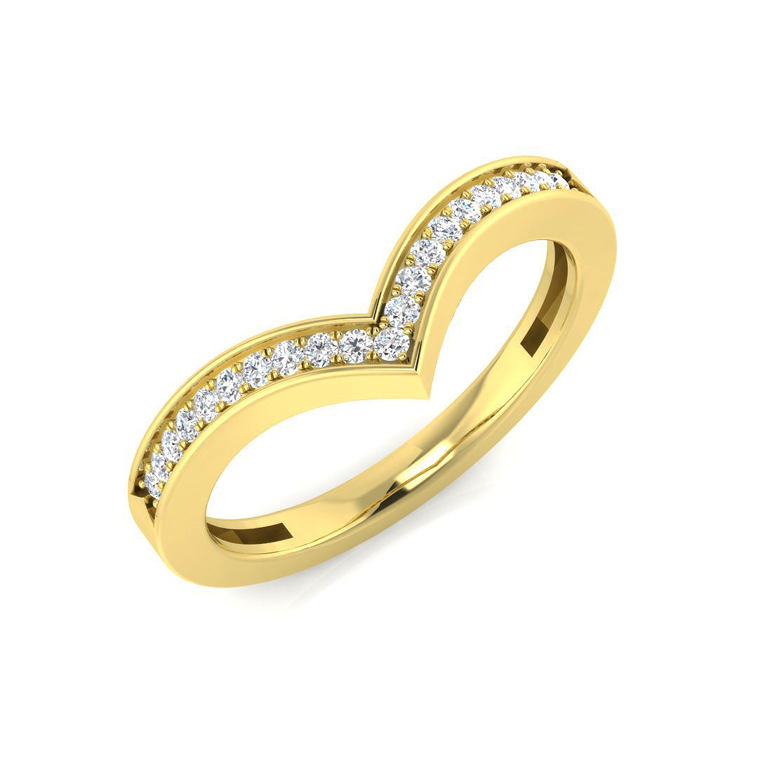 18ct Yellow Gold Round Diamond Ring 1