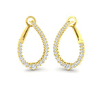 9ct Yellow Gold Round Lab Grown Diamond Earrings 1