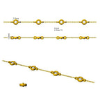 9ct White Gold Round Lab Grown Diamond Bracelet 2