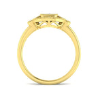 9ct Yellow Gold Cushion Cvd Old Cut Ring 2