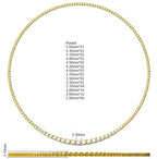 9ct Yellow Gold Round Lab Grown Diamond Necklace 2
