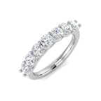 9ct White Gold Round Lab Grown Diamond Ring 1