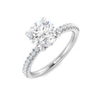 Platinum Round Diamond Ring 1