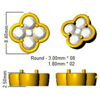 9ct White Gold Round Lab Grown Diamond Earrings 2