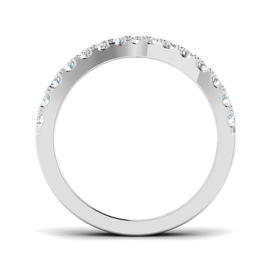 9ct White Gold Round Lab Grown Diamond Ring 2