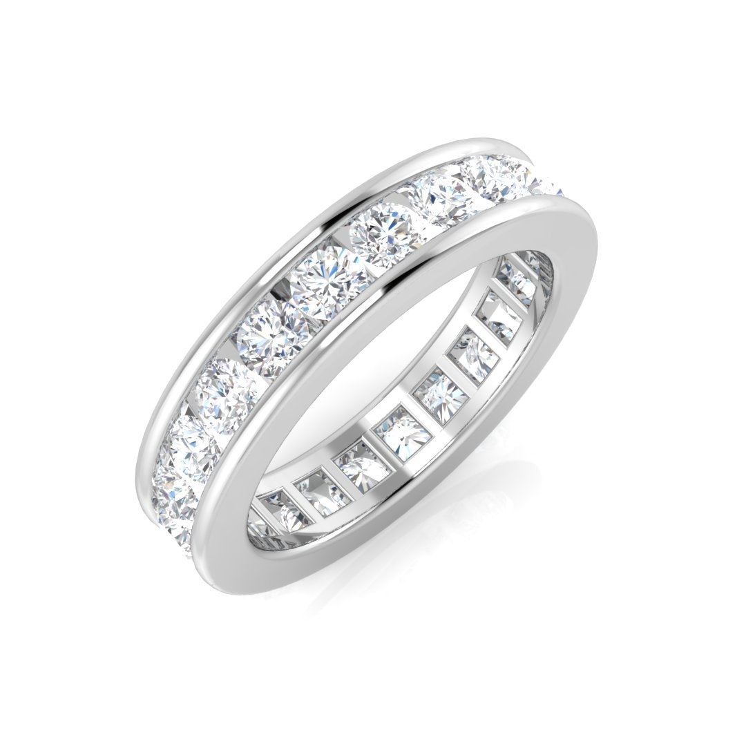 Platinum Round Lab Grown Diamond Ring 1