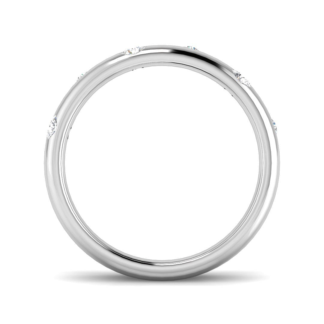 9ct White Gold Round Lab Grown Diamond Ring 2