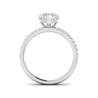 Platinum Heart Lab Grown Diamond Ring 2