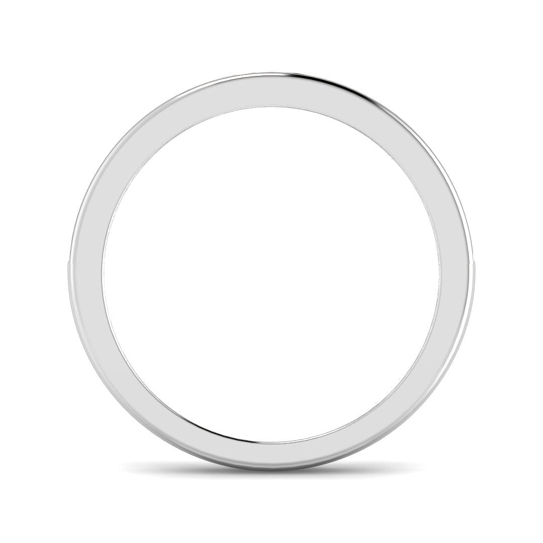 9ct White Gold Round Blue Sapphire and Diamond Ring 2