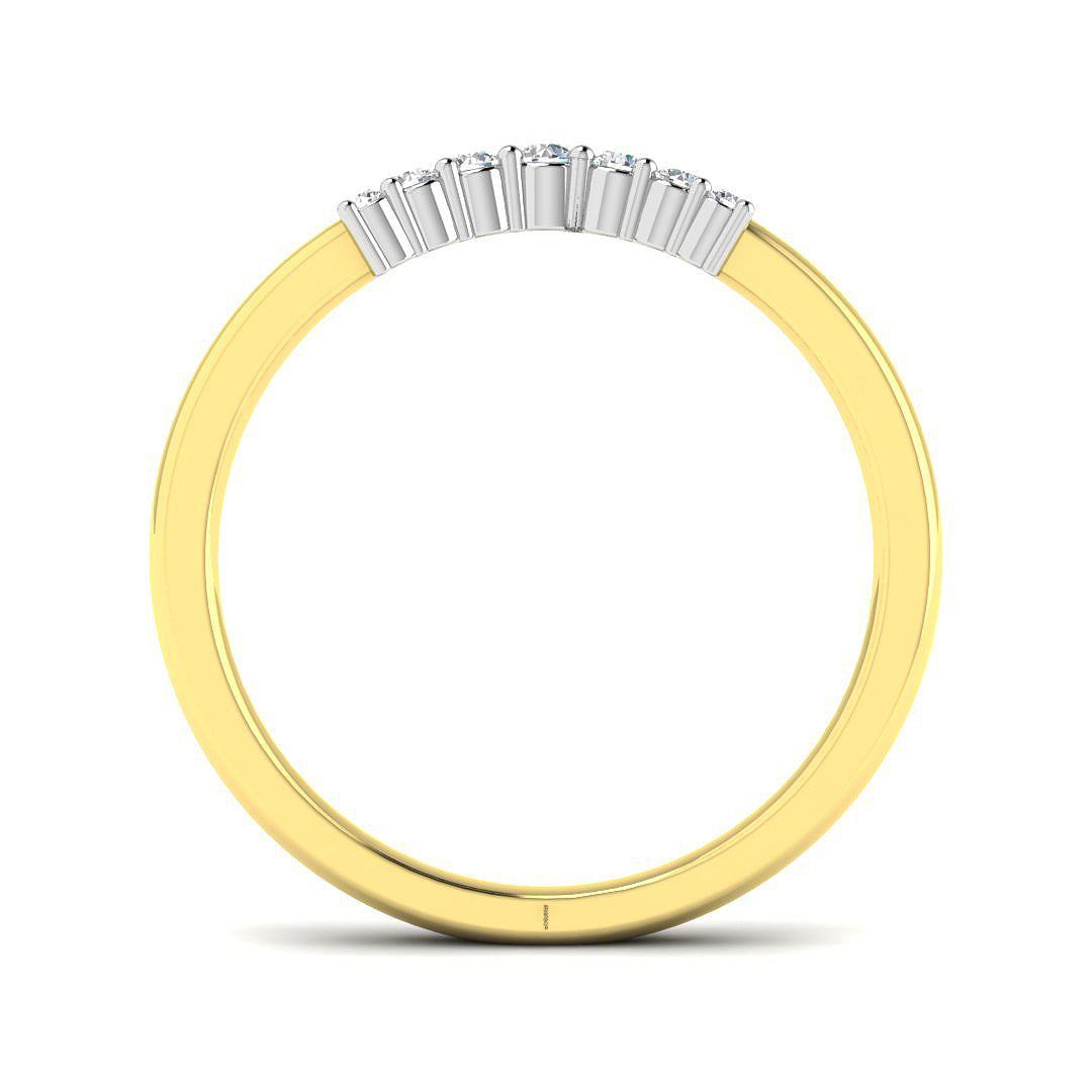 9ct Yellow Gold Round Diamond Ring 2