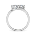 9ct White Gold Round Lab Grown Diamond Ring 2
