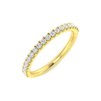 9ct Yellow Gold Round Lab Grown Diamond Ring 1