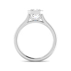 9ct White Gold Radiant Lab Grown Diamond Ring 2