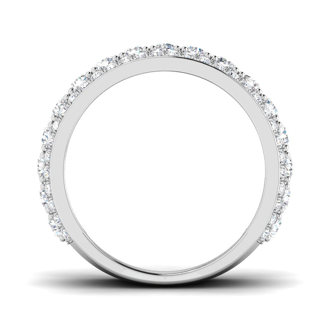 9ct White Gold Round Lab Grown Diamond Ring 2