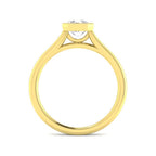 9ct Yellow Gold Radiant Lab Grown Diamond Ring 2