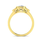 9ct Yellow Gold Round Cvd Old Cut Ring 2