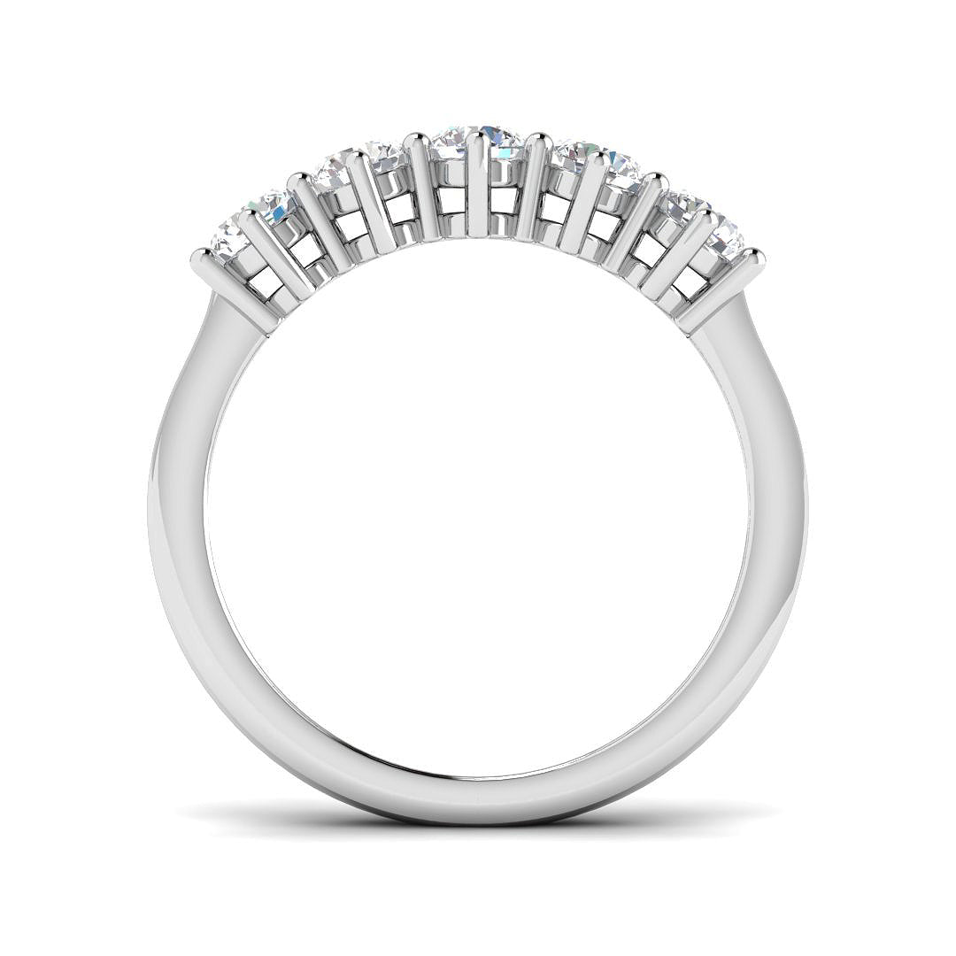 9ct White Gold Round Lab Grown Diamond Ring 2