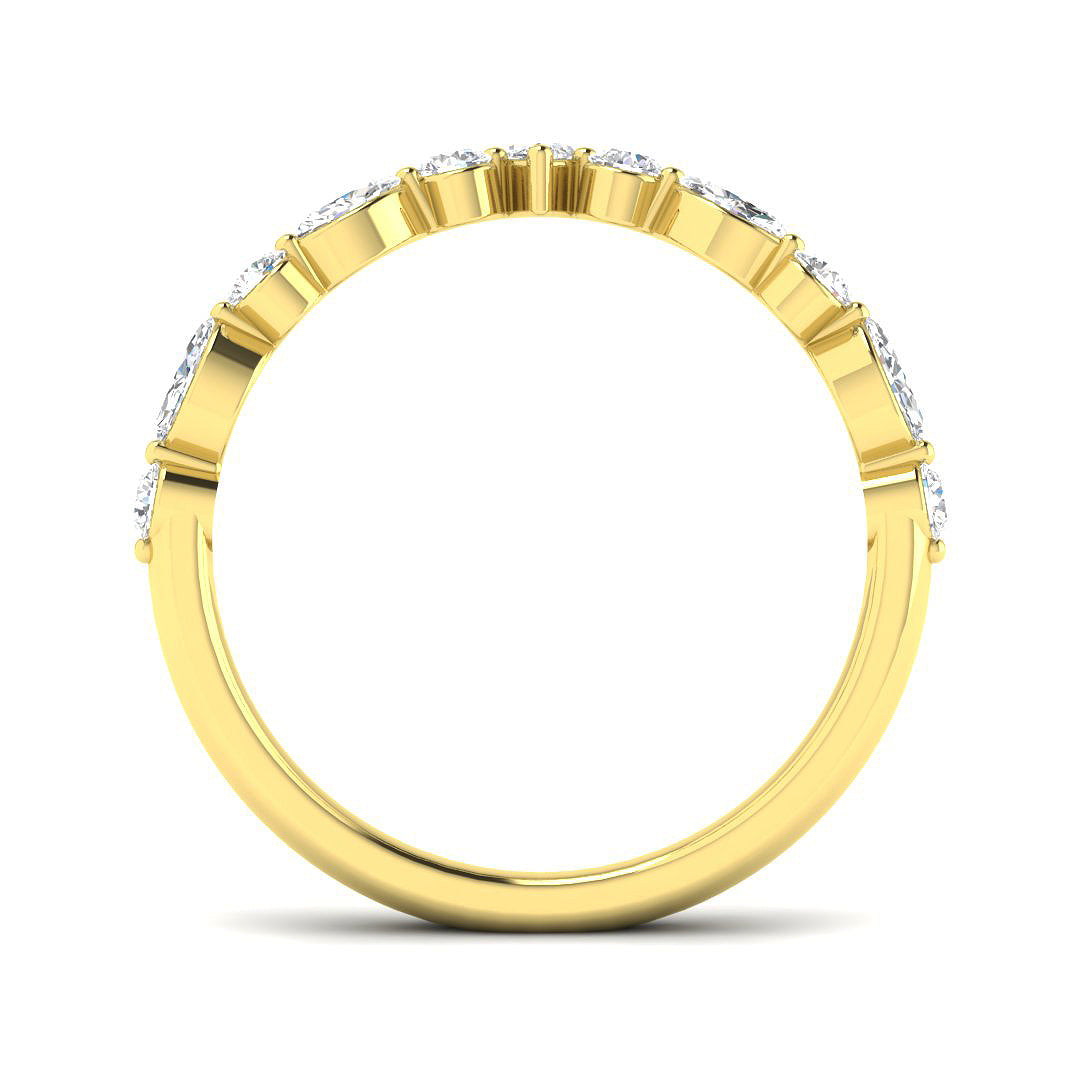 9ct Yellow Gold Marquise Diamond Ring 2