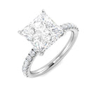 9ct White Gold Princess Lab Grown Diamond Ring 1