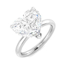 Platinum Heart Lab Grown Diamond Ring 1