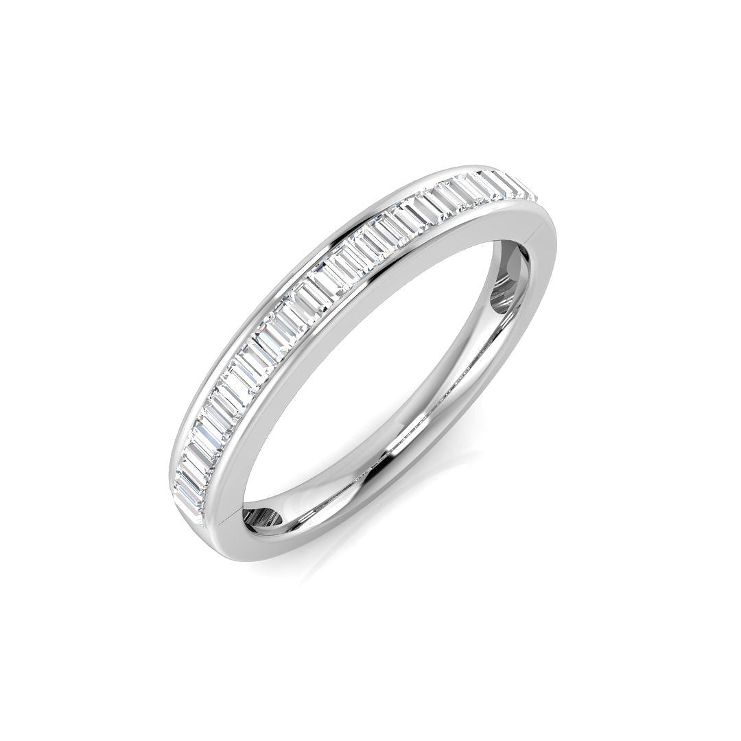 18ct White Gold Baguette Diamond Ring 1