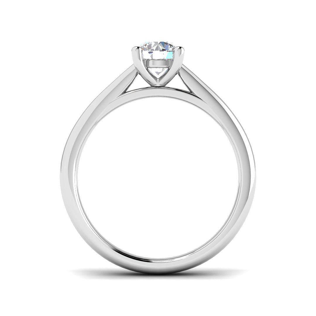 Platinum Round Lab Grown Diamond Ring 2