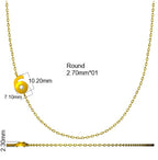 9ct Yellow Gold Round Lab Grown Diamond Necklace 2