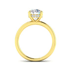 9ct Yellow Gold Round Lab Grown Diamond Ring 2