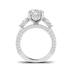 9ct White Gold Pear Lab Grown Diamond Ring 2