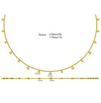 9ct Yellow Gold Round Lab Grown Diamond Necklace 2